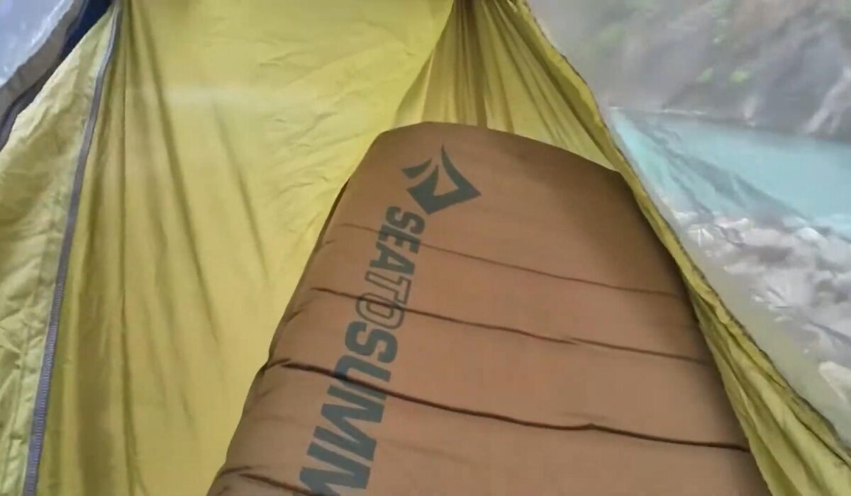 Sea to Summit Jungle Hammock and Tarp Duo Camping in a cabin