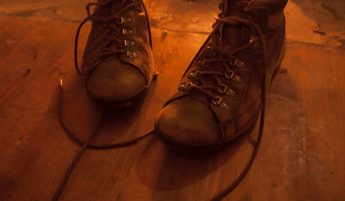 Old hiking boots