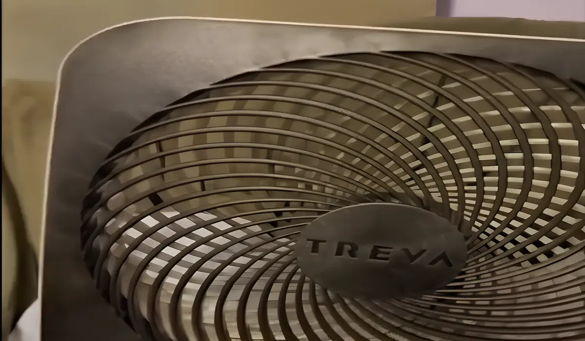 Treva 10-Inch Portable Desktop Air Circulation Battery Fan