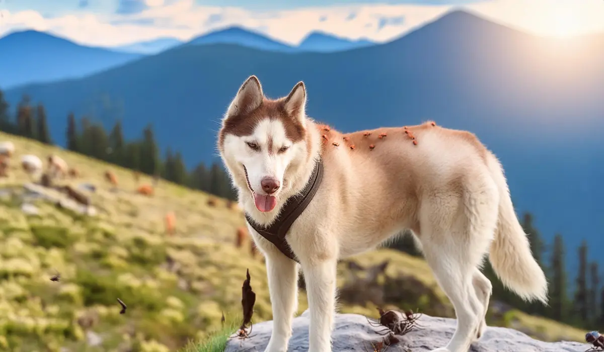 Hiking with the dog ticks attack